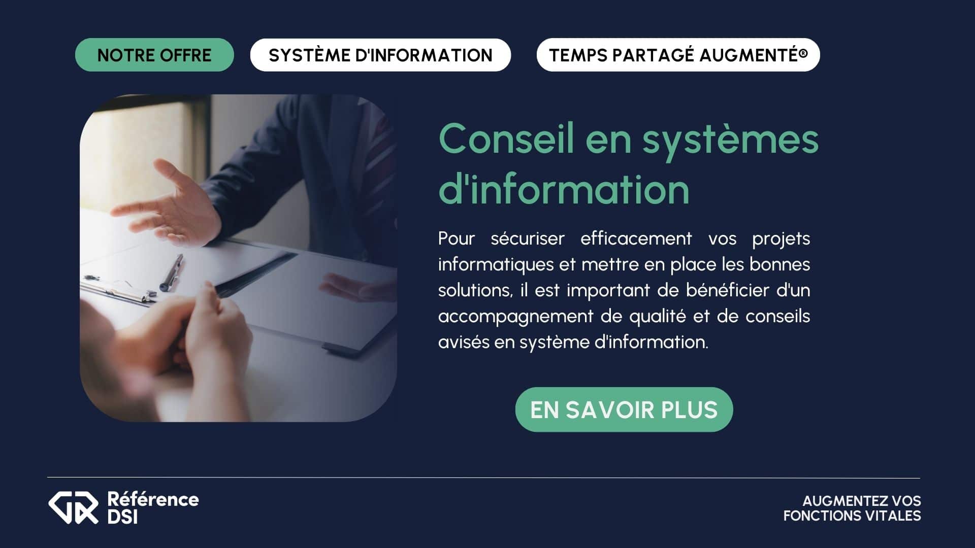 Conseil En Syst Me D Information R F Rence Dsi