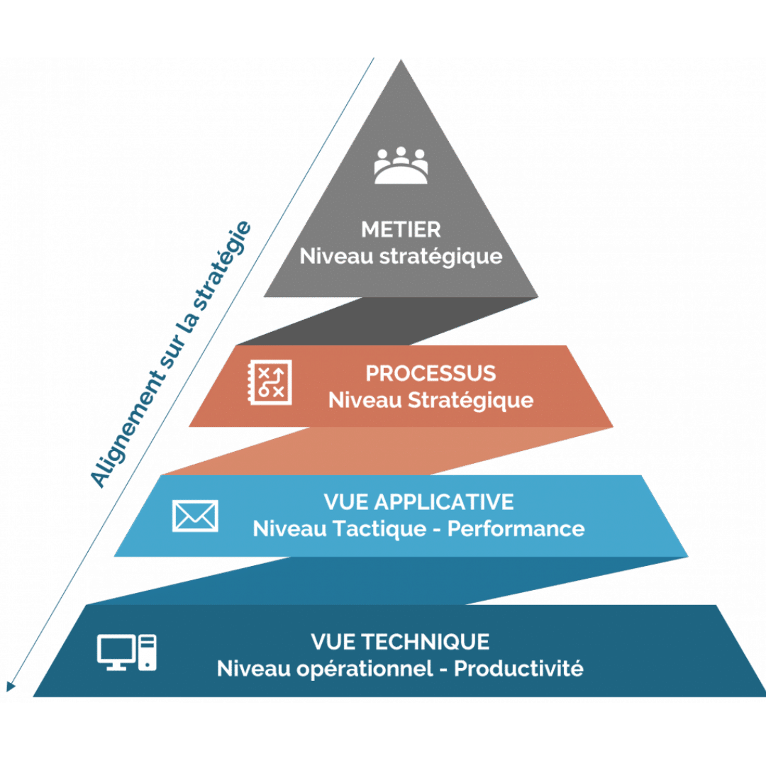 Schéma illustrant le périmètre d'intervention d'un DSI à temps partagé augmenté